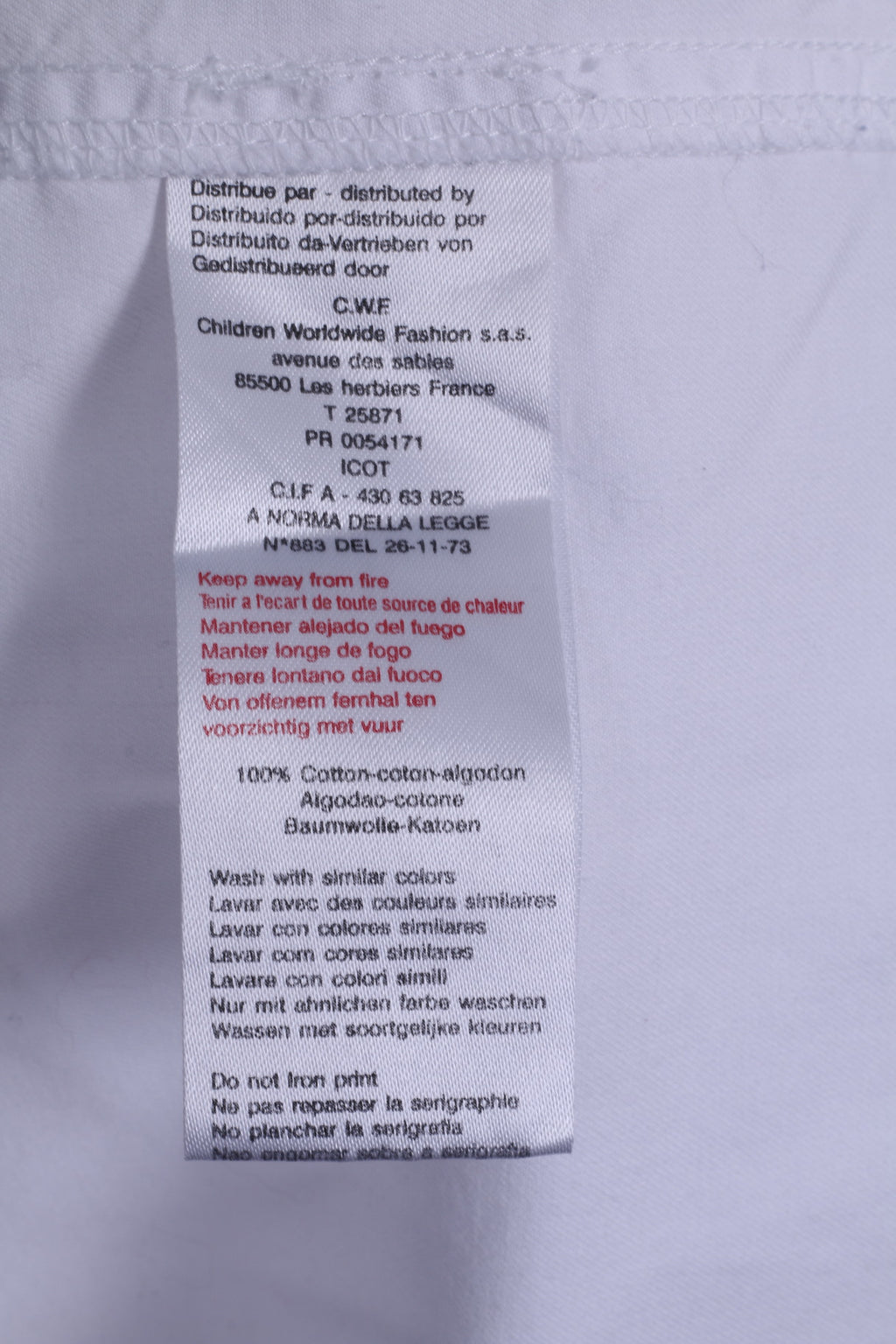 Timberland Ragazzi 16 anni 176 Camicia casual Bianca in cotone organico con bottoni dettagliati Manica lunga