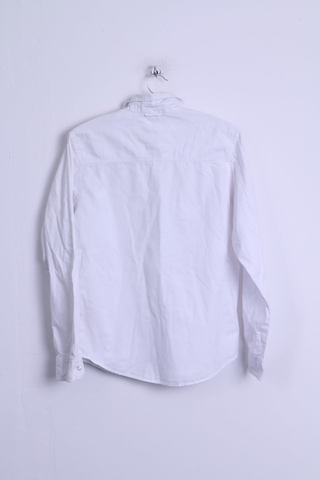 Timberland Ragazzi 16 anni 176 Camicia casual Bianca in cotone organico con bottoni dettagliati Manica lunga