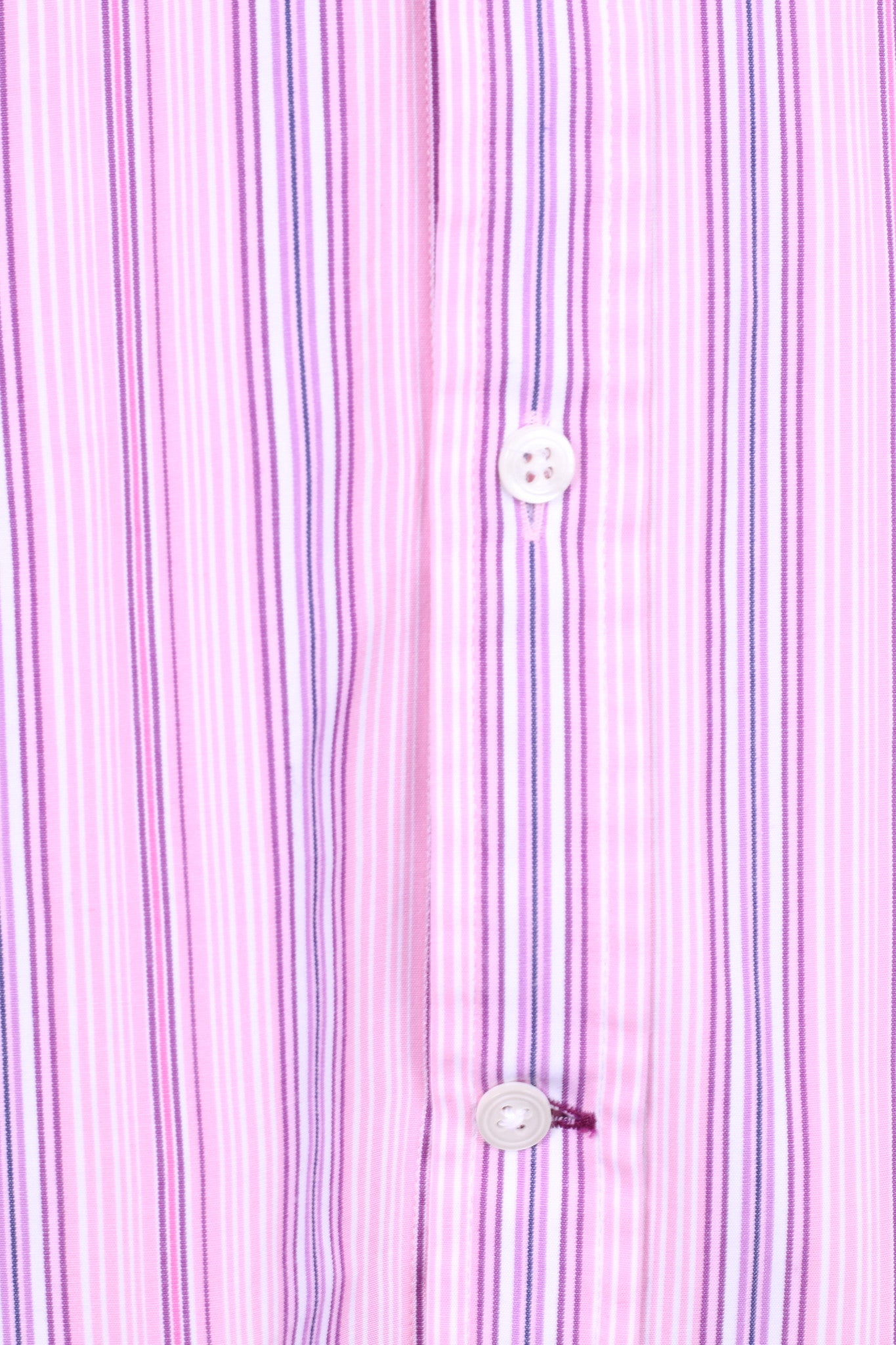 Thomas Pink Jermyn Street Mens 15 33.5 M Casual Shirt Pink Striped Cotton - RetrospectClothes