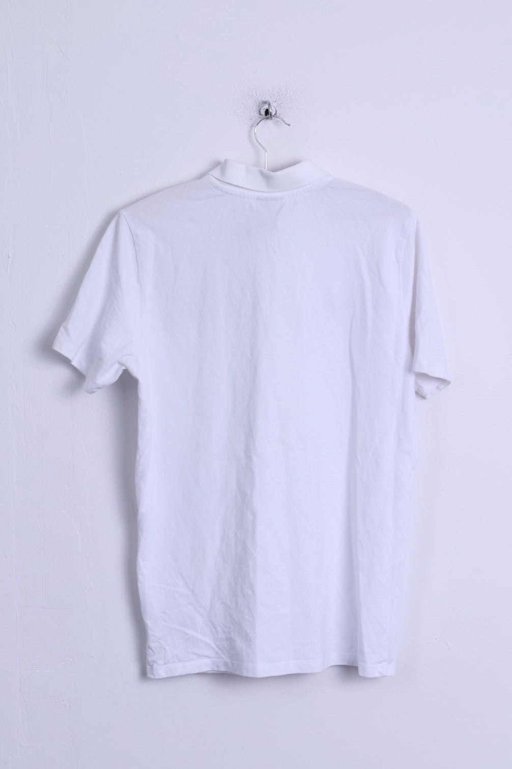 Umbro Mens L Polo Shirt White Nationale England Team Cotton Short Sleeve