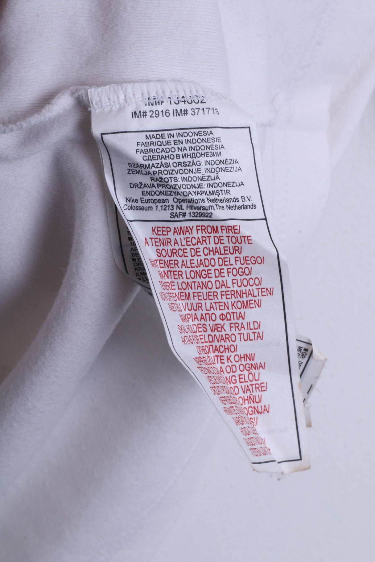 Nike Boys L (152-158)Age12/13 Polo Shirt White Cotton Sport - RetrospectClothes