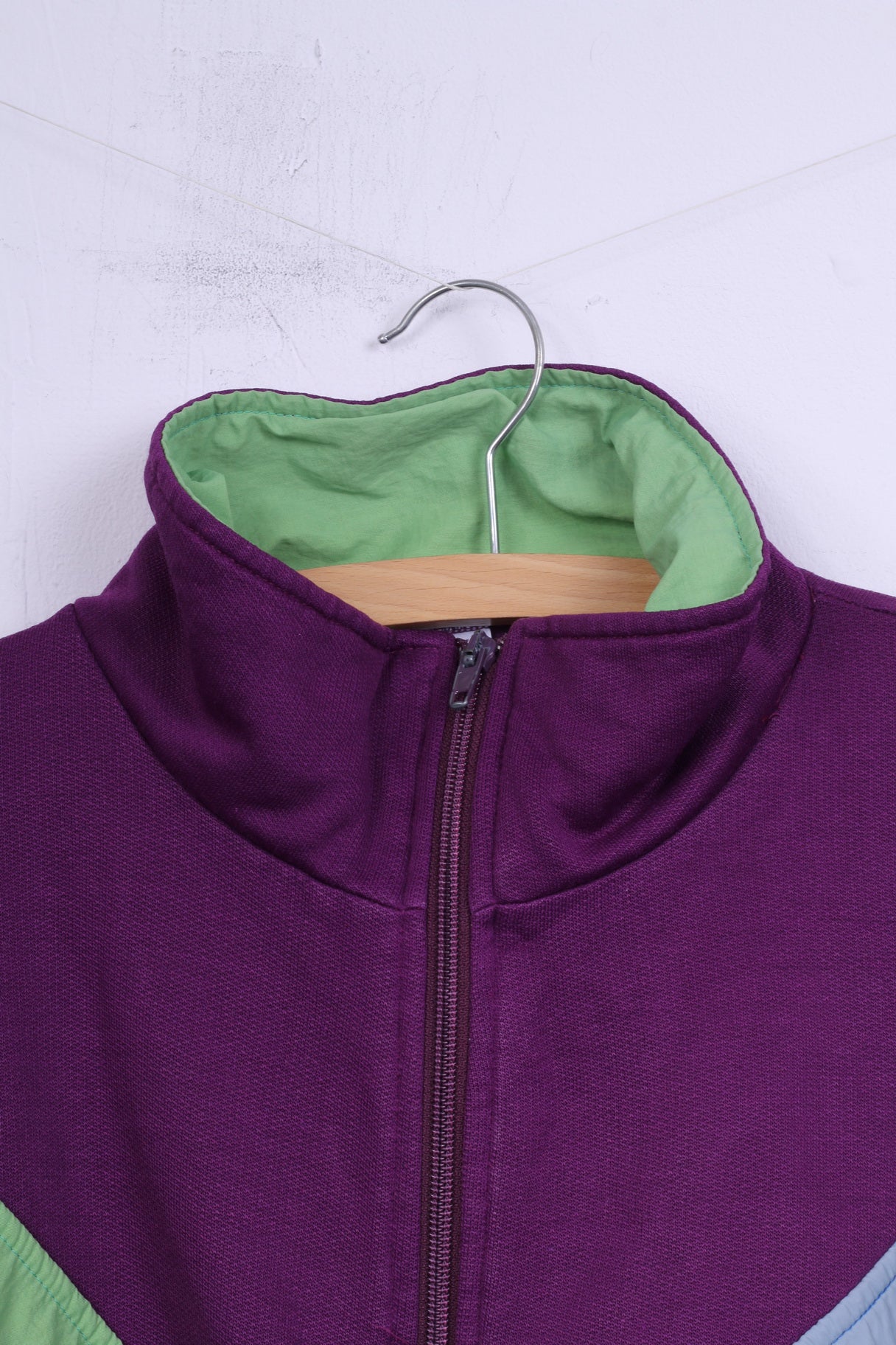 C&A Rodeo Mens XL 56-58 Sweatshirt Purple Sportswear Top Cotton Full Zipper