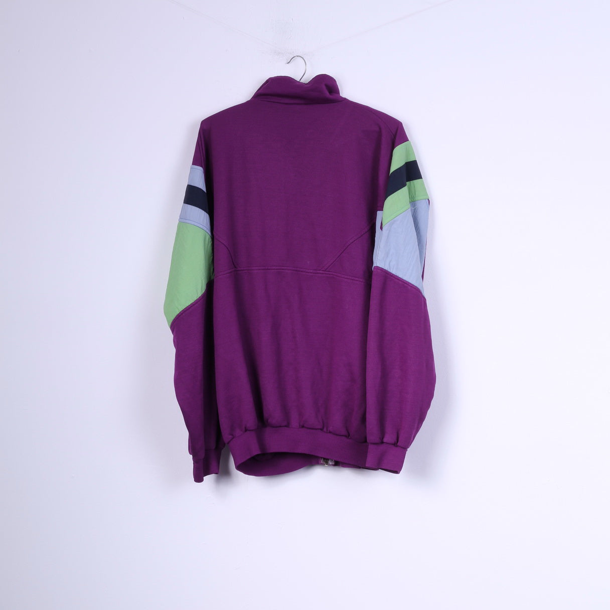 C&A Rodeo Mens XL 56-58 Sweatshirt Purple Sportswear Top Cotton Full Zipper