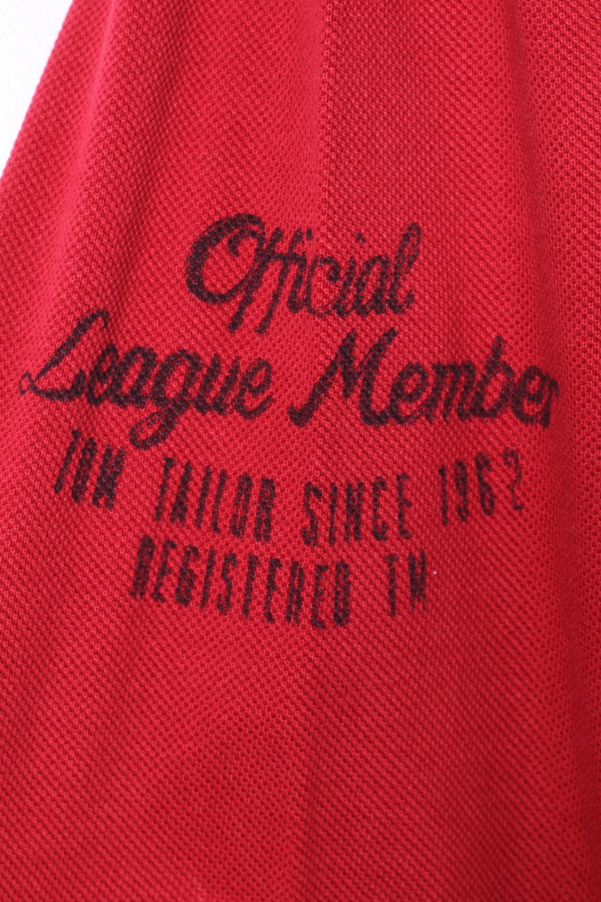 Tom Tailor Mens XXL Polo Shirt Red Cotton Long Sleeve Fitted Emroidered Top