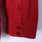 Tom Tailor Mens XXL Polo Shirt Red Cotton Long Sleeve Fitted Emroidered Top
