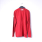 Tom Tailor Mens XXL Polo Shirt Red Cotton Long Sleeve Fitted Emroidered Top