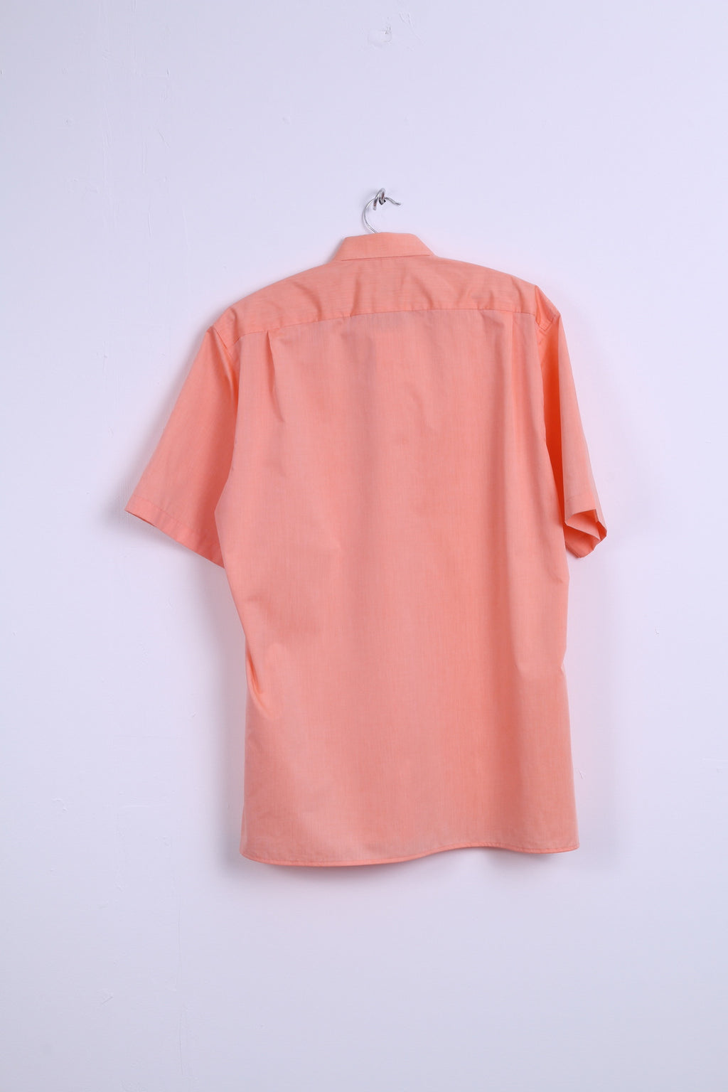 Olymp Mens 16 41 XL Casual Shirt Short Sleeve Orange Cotton Modern Fit
