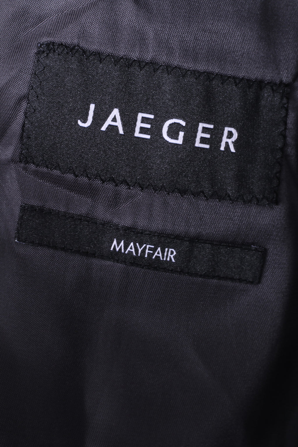 Jaeger Men 42 Blazer Charcoal 100% Wool Mayfair Single Breasted Jacket