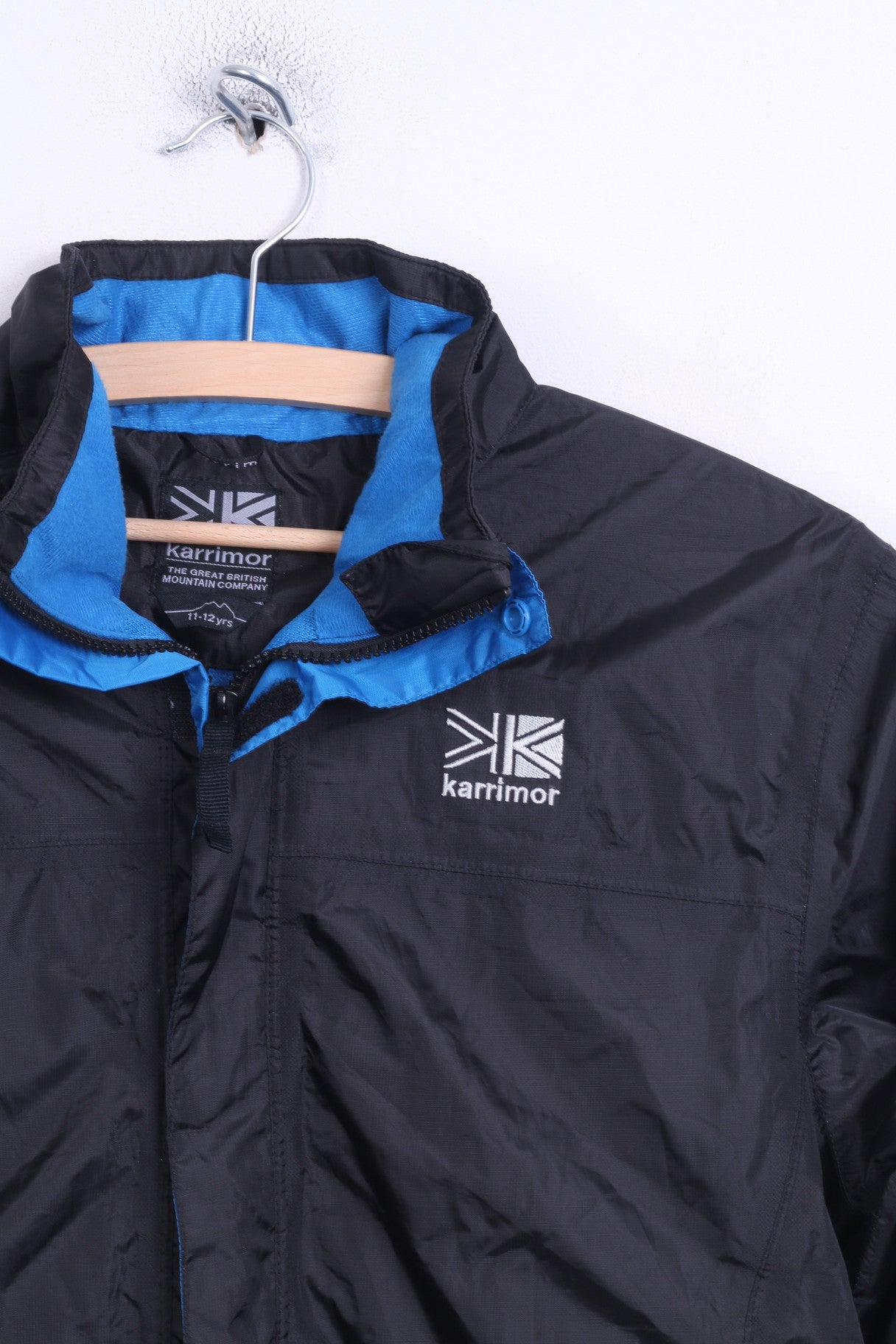 Karrimor Boys 11-12Yrs Jacket Black Hood Muntain Company - RetrospectClothes