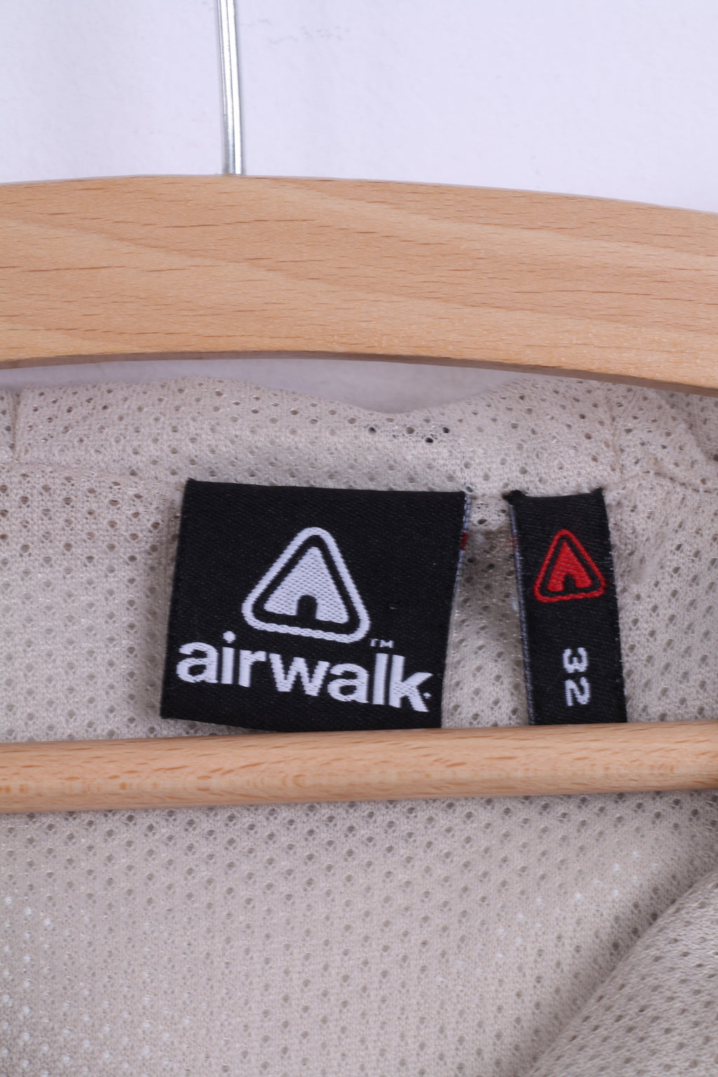 Giacca Air Walk Ragazzi 32 10 Età Top da allenamento con cappuccio sopra la testa beige blu