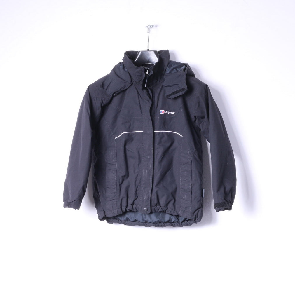 Berghaus Veste d'extérieur à capuche rembourrée noire pour garçon 9-10 ans 134-140 ans
