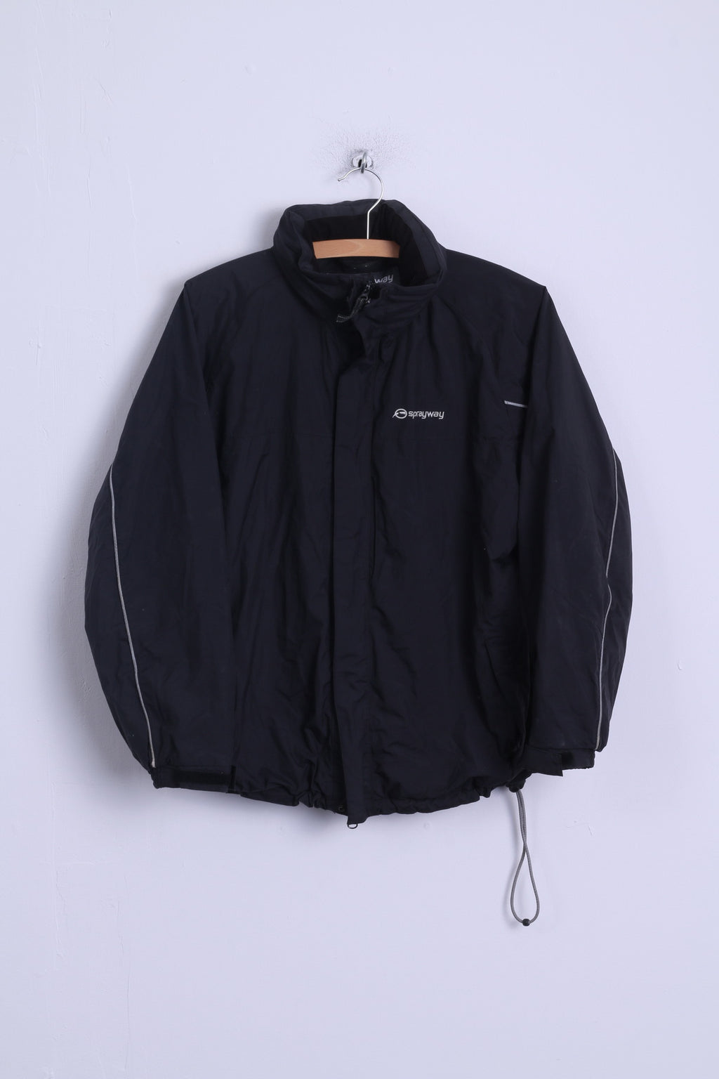 Sprayway – veste d'extérieur en nylon pour garçons de 14 ans, à capuche cachée, noire