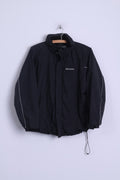 Giacca Sprayway da 14 anni per ragazzi, parte superiore in nylon con cappuccio nascosto nero