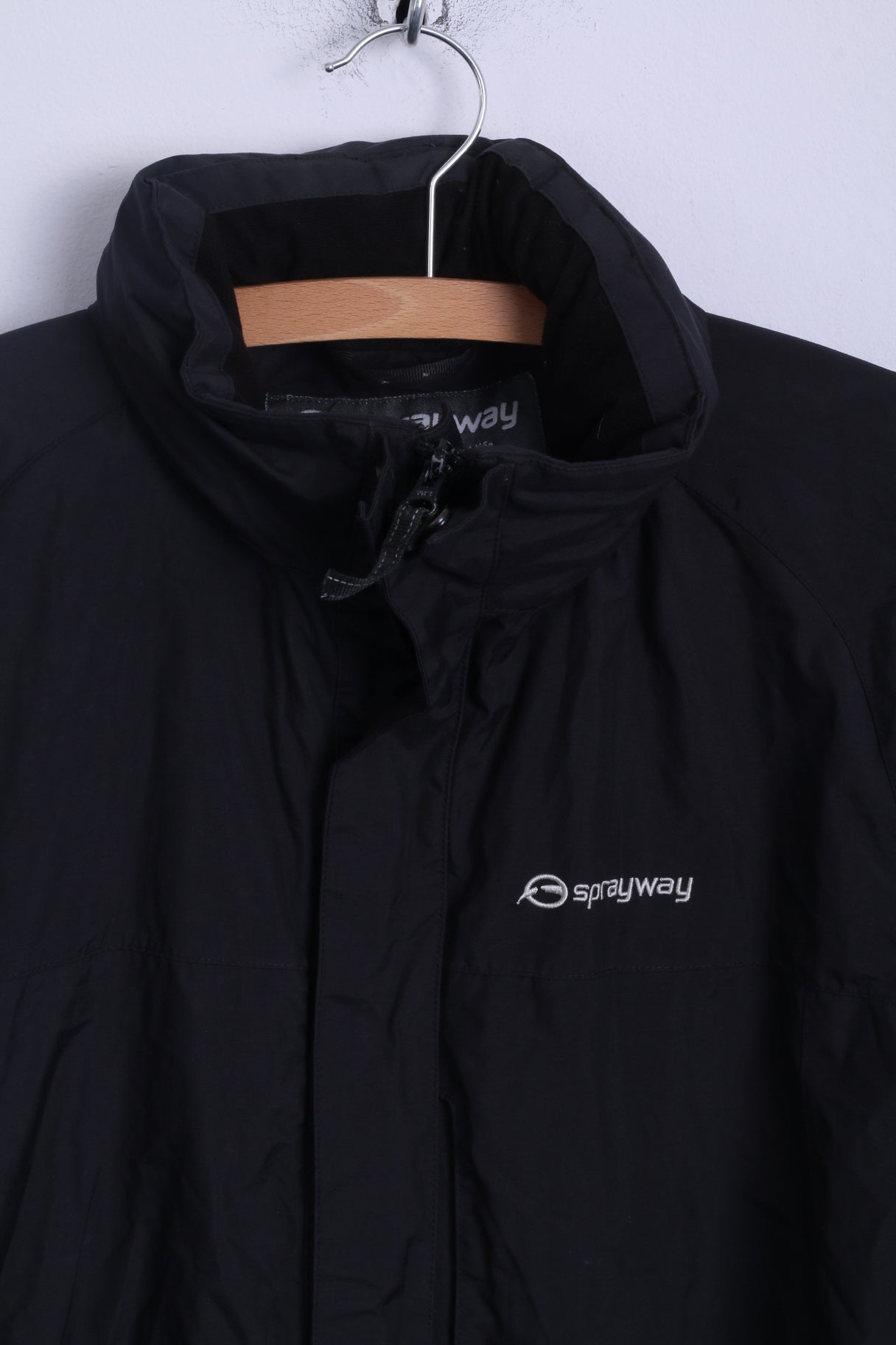 Sprayway – veste d'extérieur en nylon pour garçons de 14 ans, à capuche cachée, noire