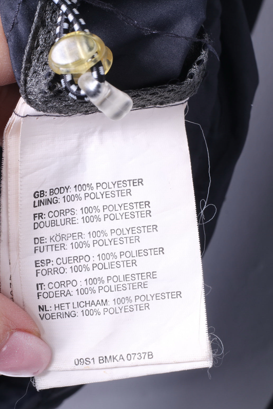 Bench Mens M Jacket Noir Léger Zip Up Run Sportswear Top