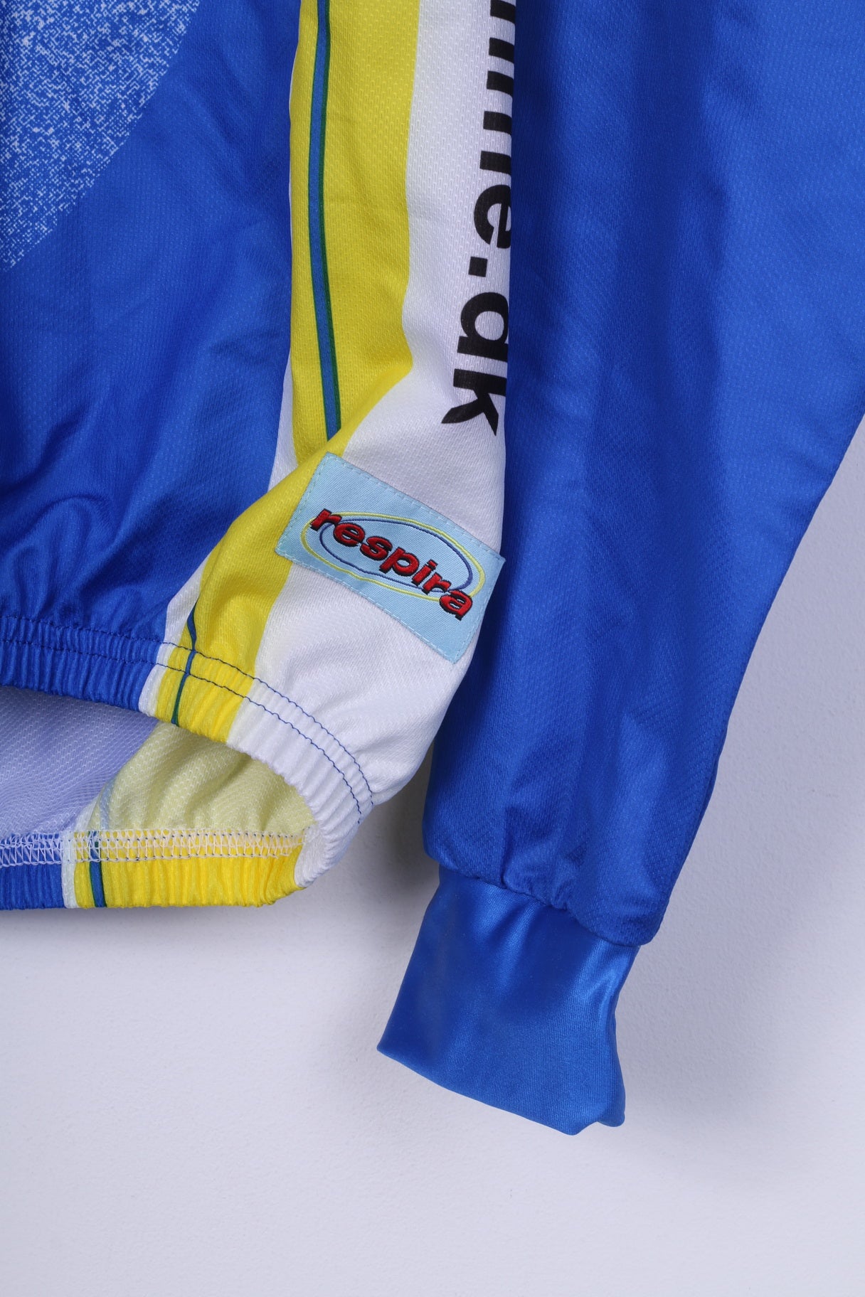 Biemme Veste de vélo XL pour homme Bleu Zip Up Haut de cyclisme léger