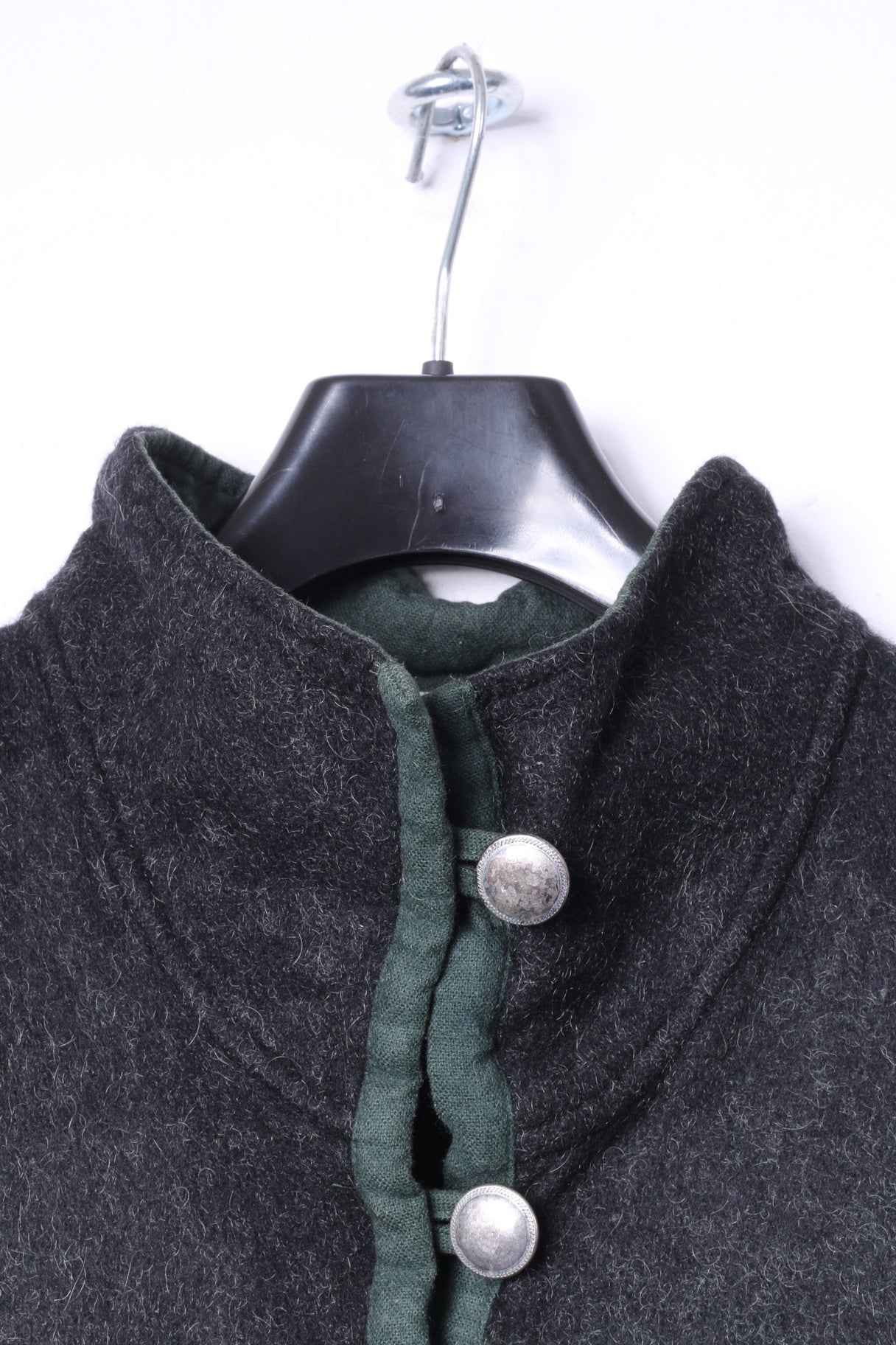 MEICO Landhaus Look Women M Jumper Grey Wool Tyrol Austria Sweater Top