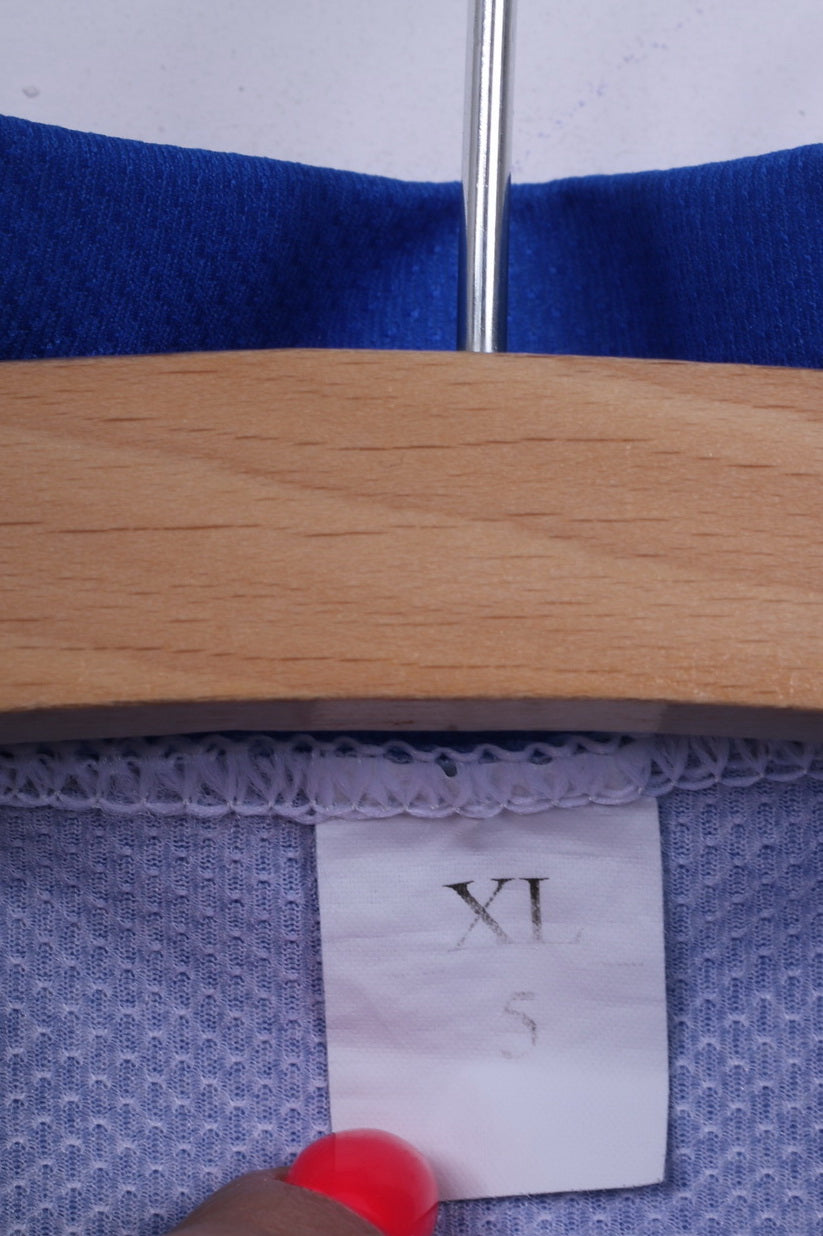 Biemme Veste de vélo XL pour homme Bleu Zip Up Haut de cyclisme léger