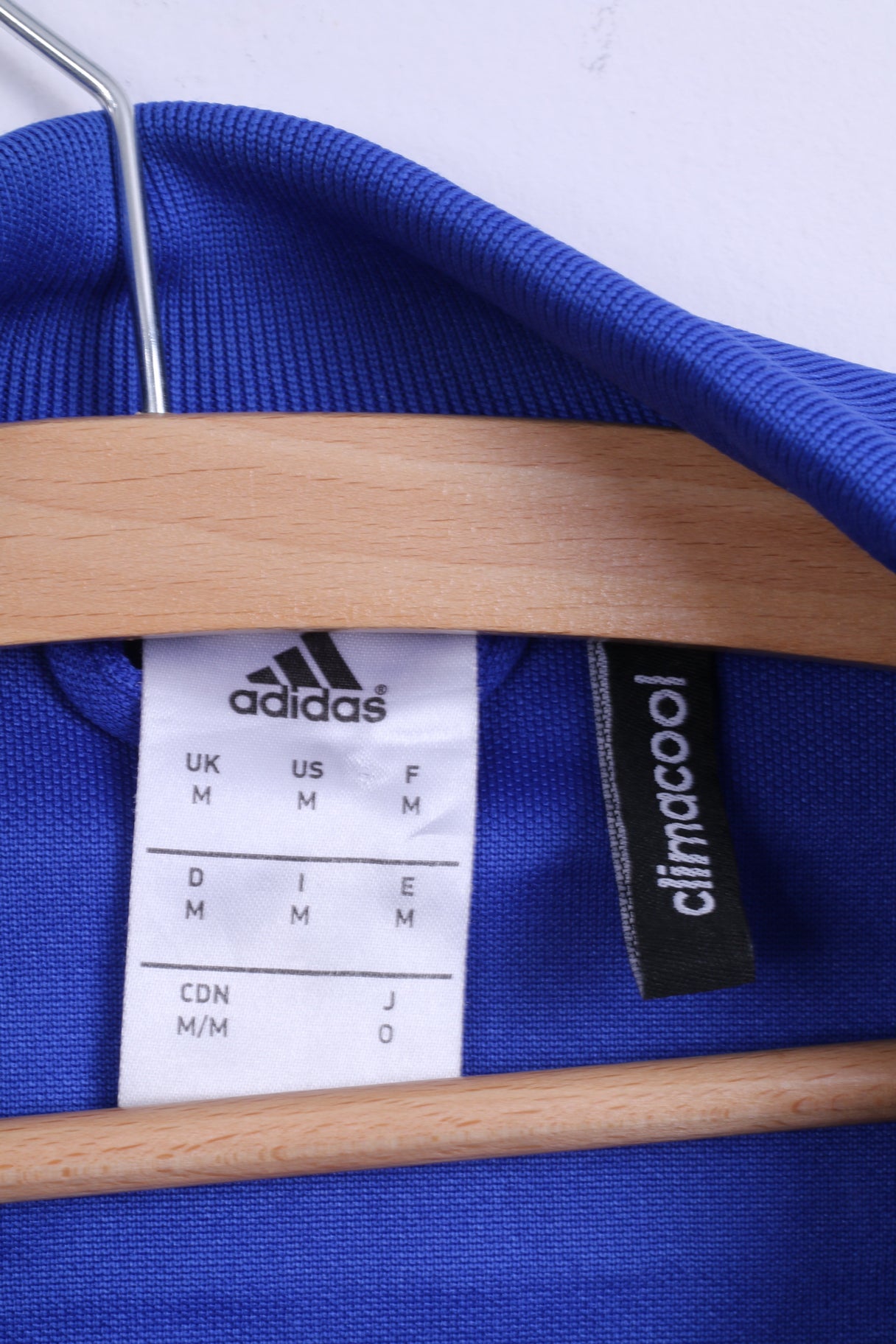 Adidas Mens M Sweatshirt Blue Åby IF ledare Football Zippered Training Sport Top