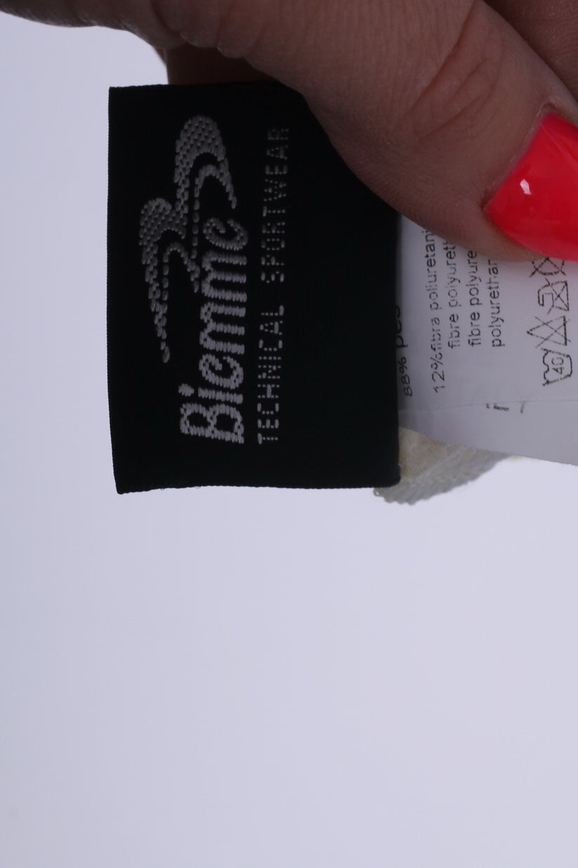 Biemme Veste de vélo XL pour homme Bleu Zip Up Haut de cyclisme léger