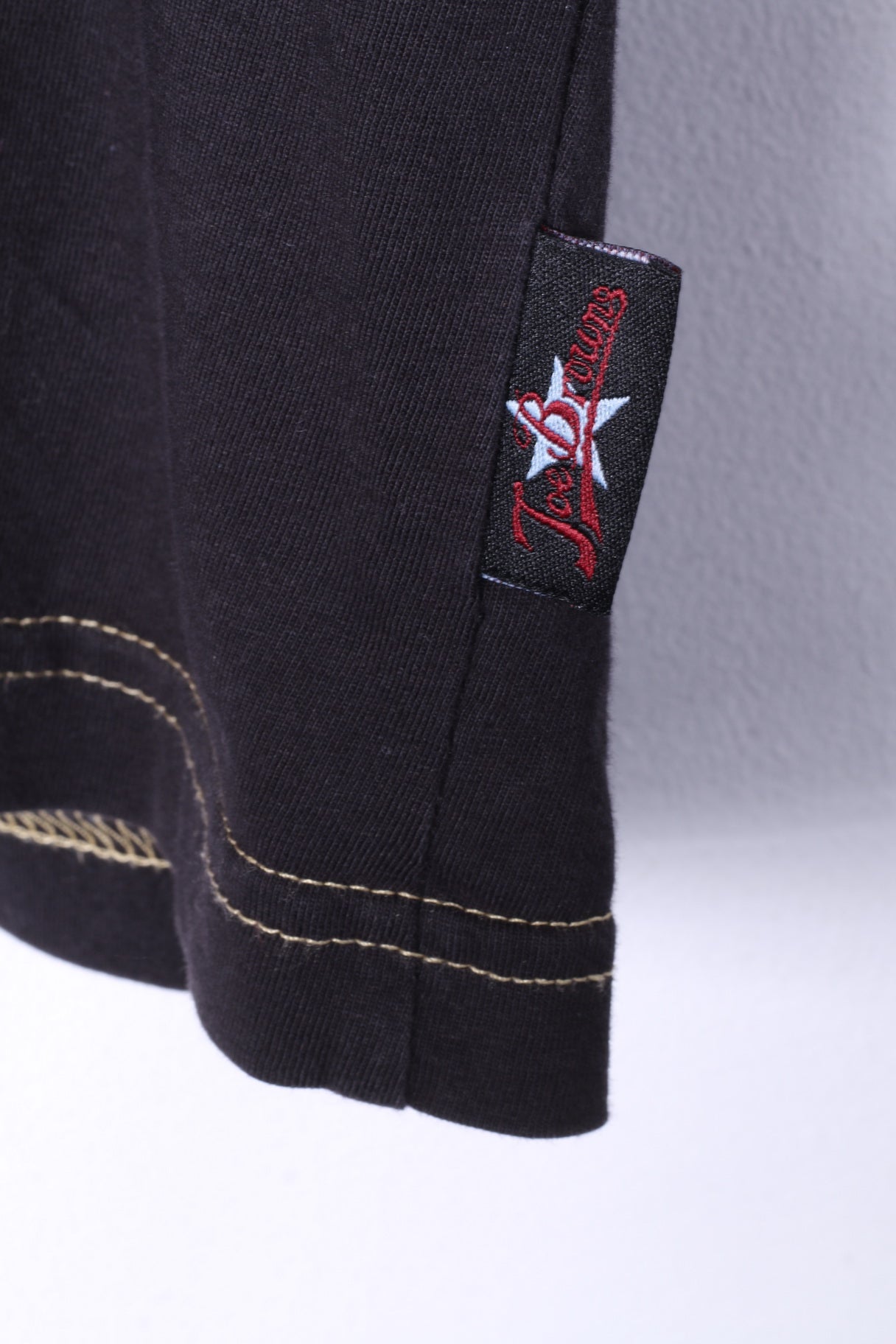 Joe Browns hommes M (S) T-Shirt noir coton graphique soldat armée col rond haut