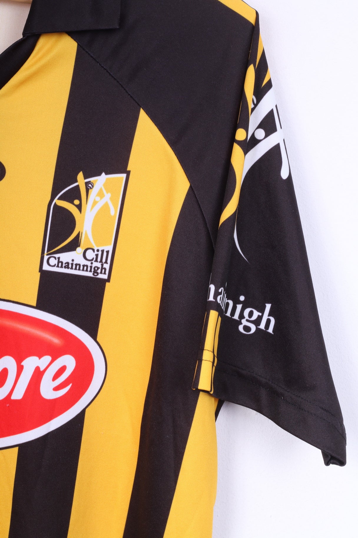 O'Neills Mens L Polo Shirt Jeresy Black Striped Cill Chainnigh Avonmore #11