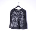 New Yorker Sister Womens S Sweatshirt Black Cotton Printed Classic Top