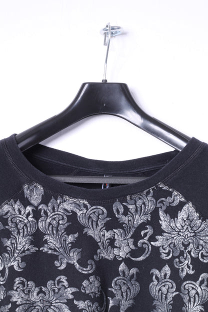 New Yorker Sister Womens S Sweatshirt Noir Coton Imprimé Haut Classique