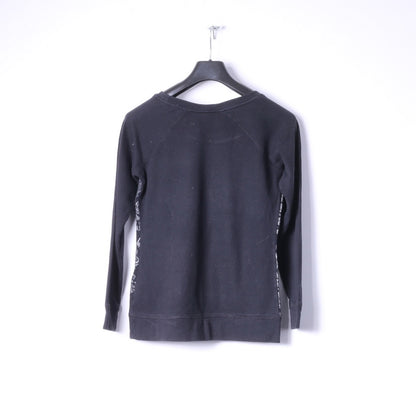 New Yorker Sister Womens S Sweatshirt Black Cotton Printed Classic Top