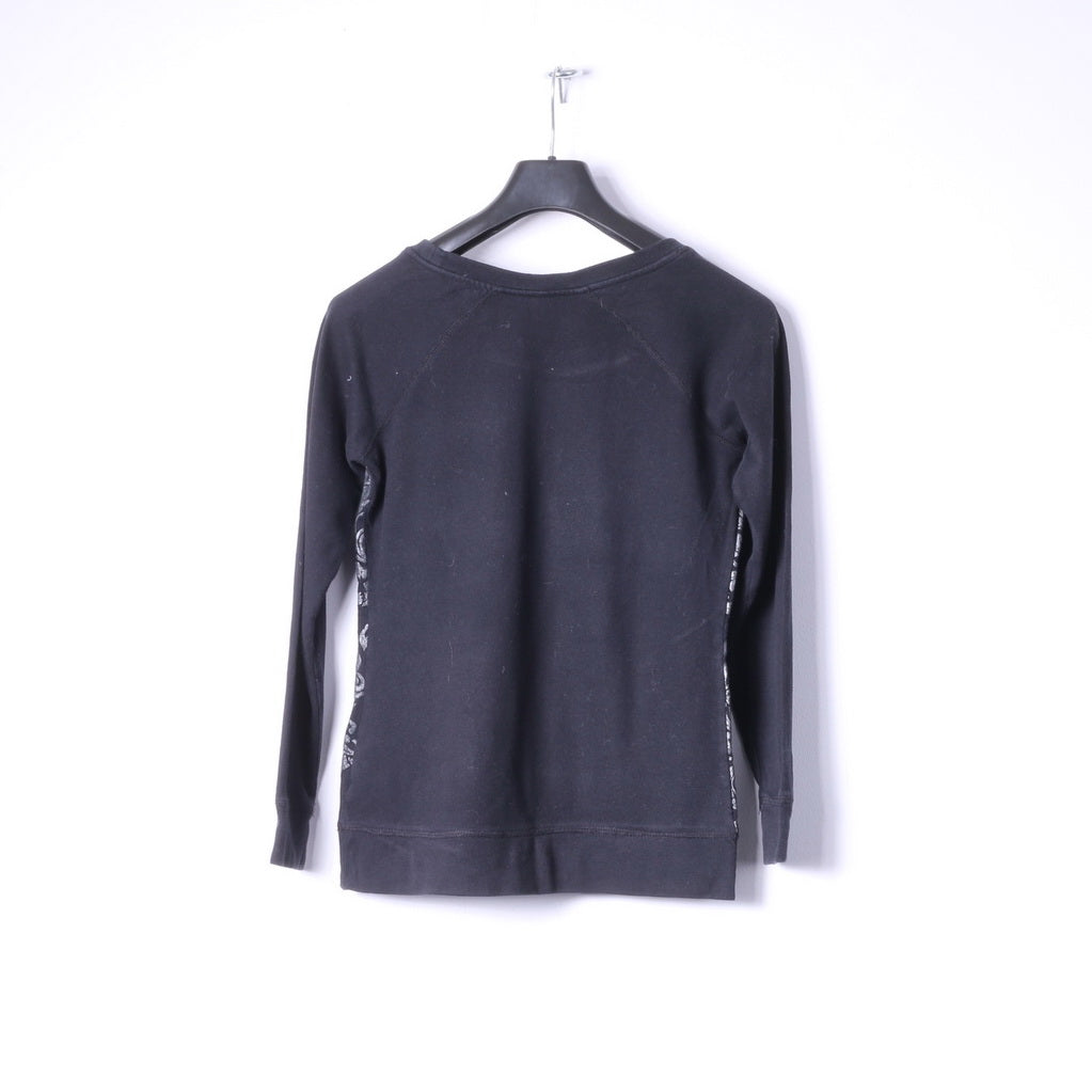 New Yorker Sister Womens S Sweatshirt Black Cotton Printed Classic Top