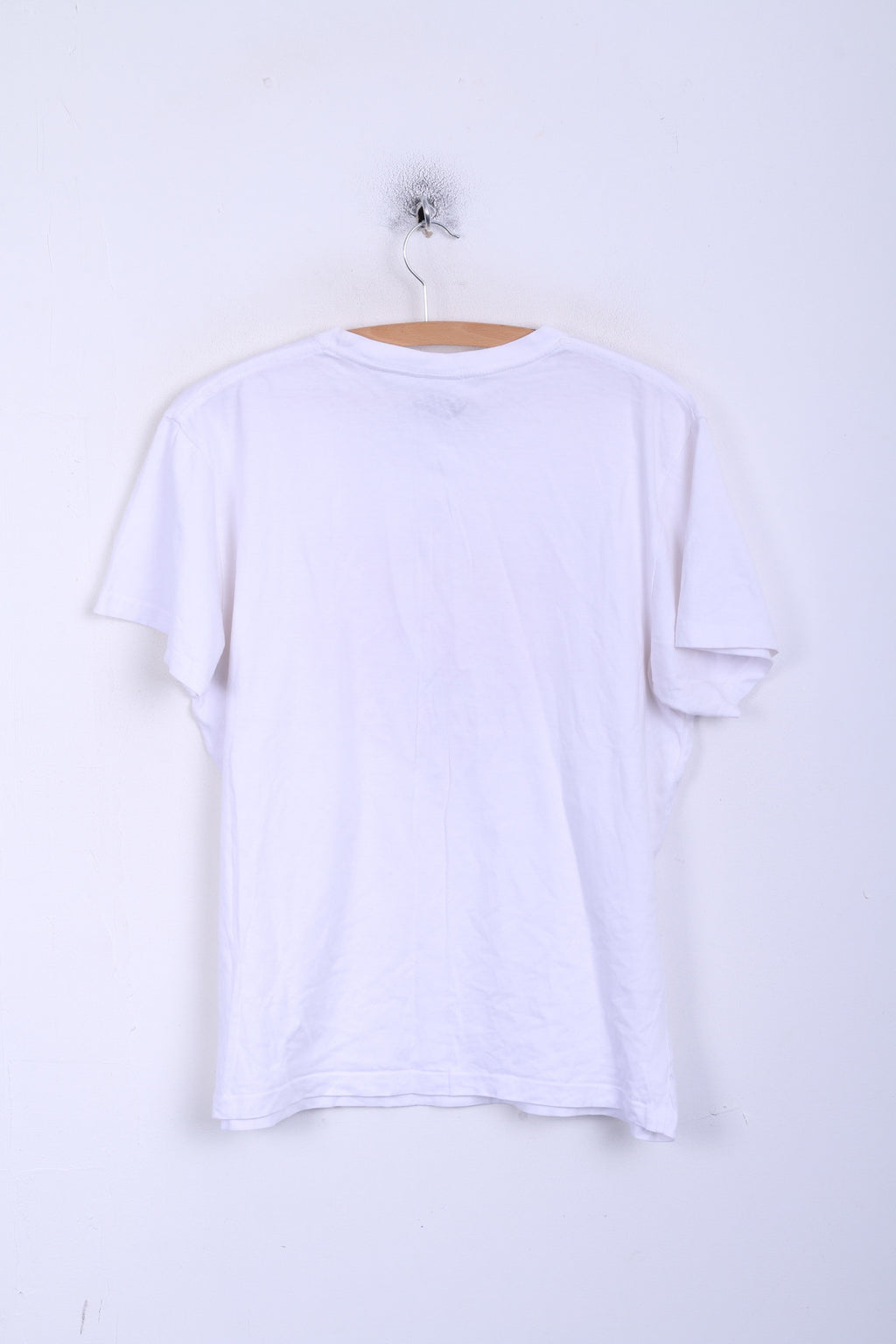 DC COMICS Mens L T-Shirt Crew Neck White Cotton
