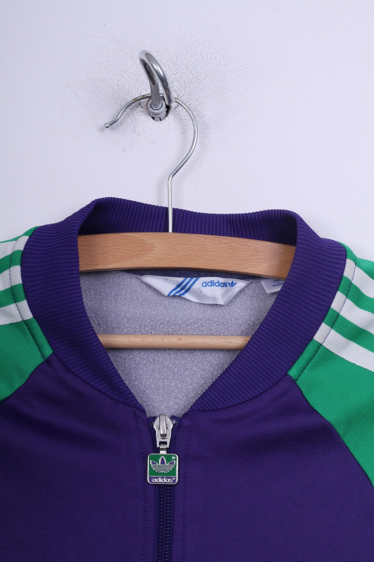 Felpa Adidas da donna 42 M con cerniera intera Bomber Bomber viola 