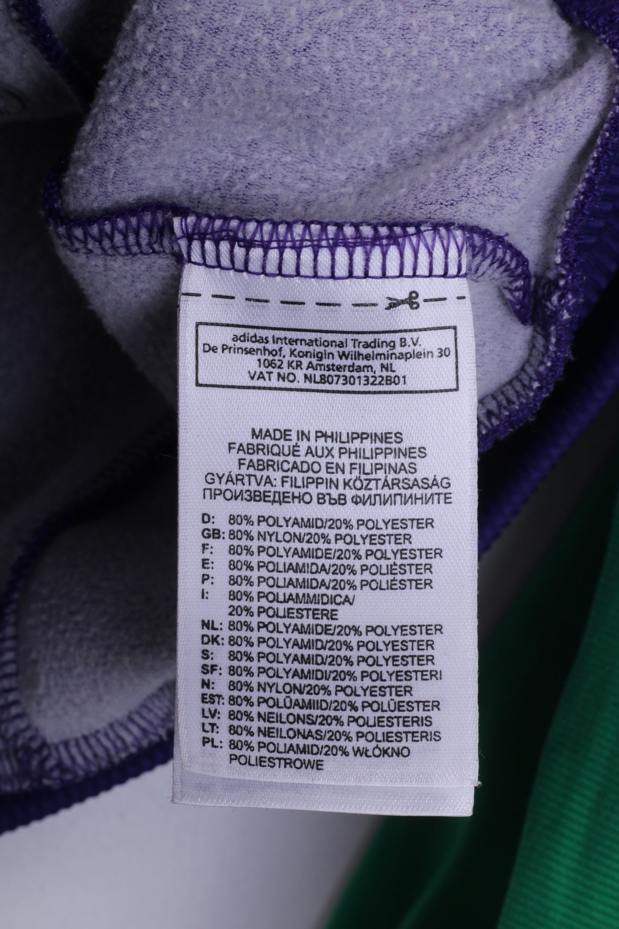 Felpa Adidas da donna 42 M con cerniera intera Bomber Bomber viola 