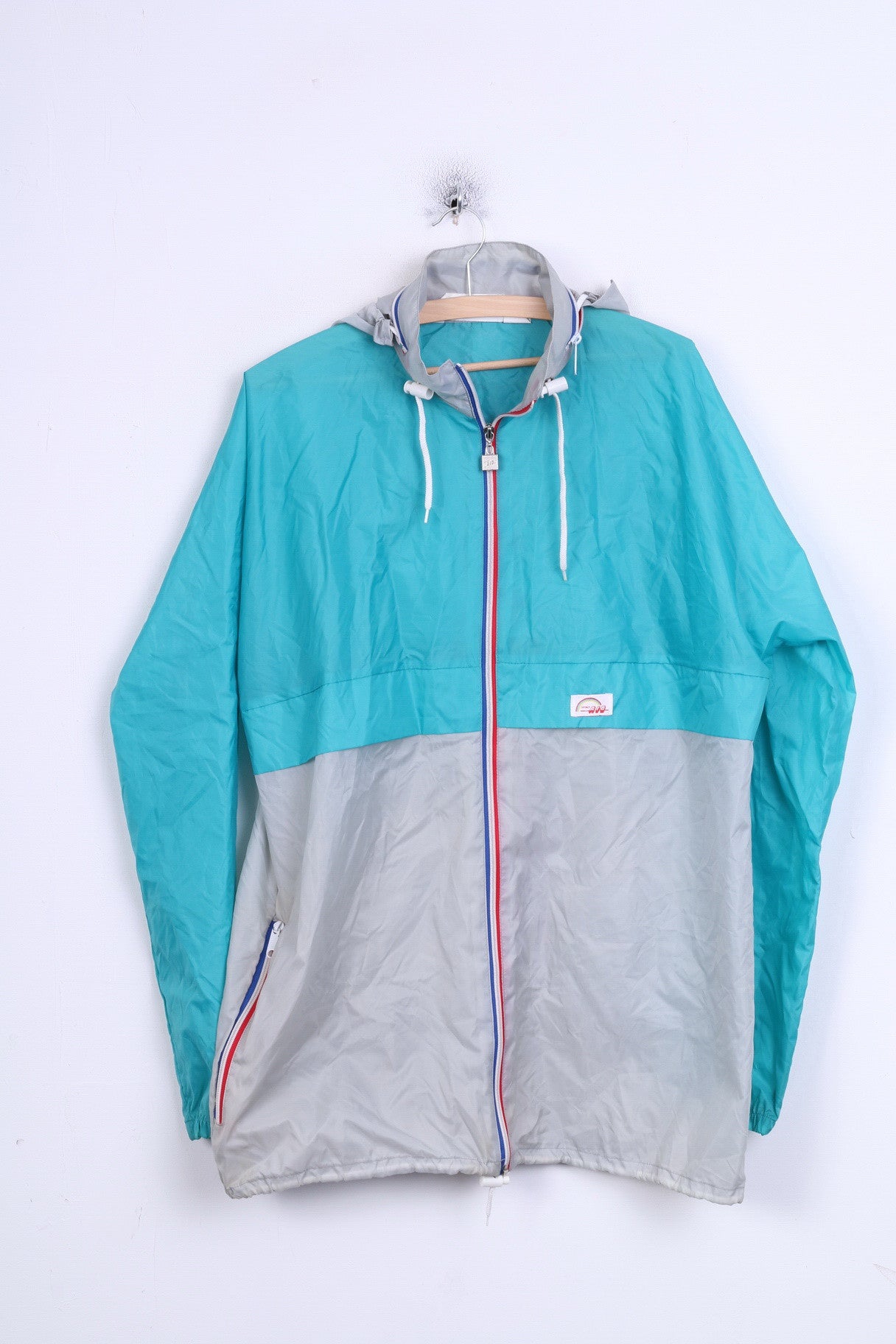 Sport Aid  Mens XL Waterproof Jacket Grey Rain Jacket Nylon