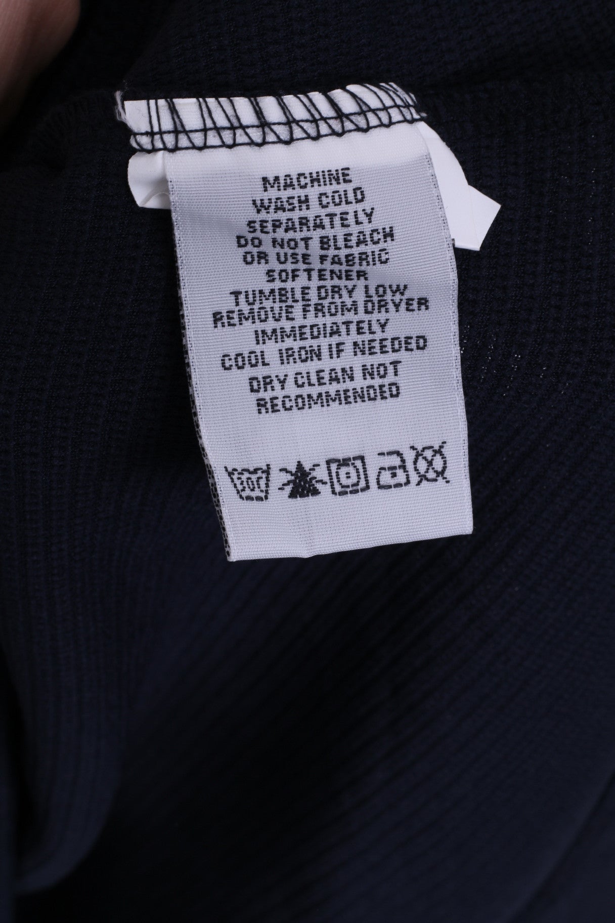 Fox Acres Chemise S en nylon à manches longues pour femme Bleu marine Col montant