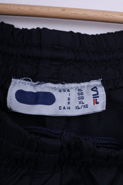 Fila Mens XL Sweatpants Trousers Sport Navy Track Pants
