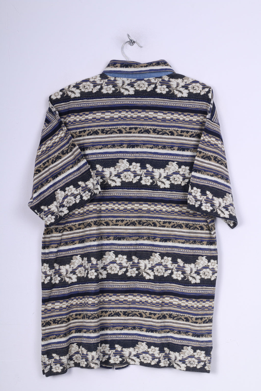 Rian Rucci Mens L Graphic Casual Shirt Short Sleeve Cotton Vintage