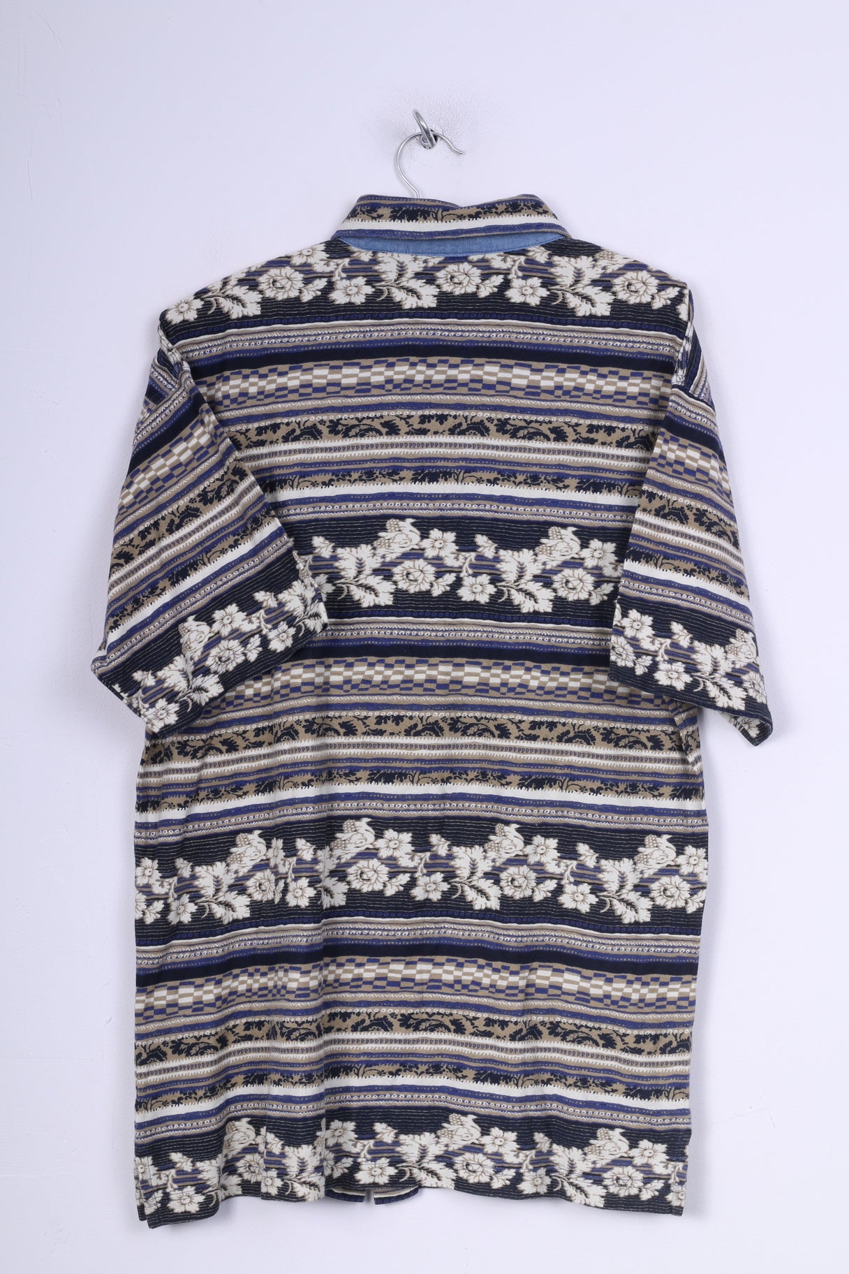 Rian Rucci Mens L Graphic Casual Shirt Short Sleeve Cotton Vintage