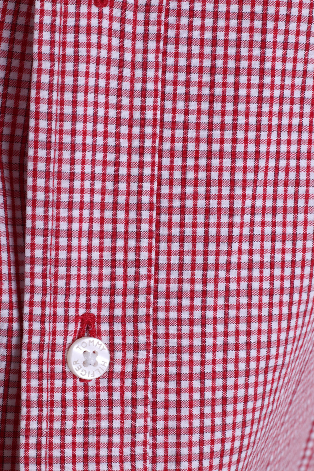 Tommy Hilfiger Mens XL Casual Shirt White Check Button Down Collar - RetrospectClothes