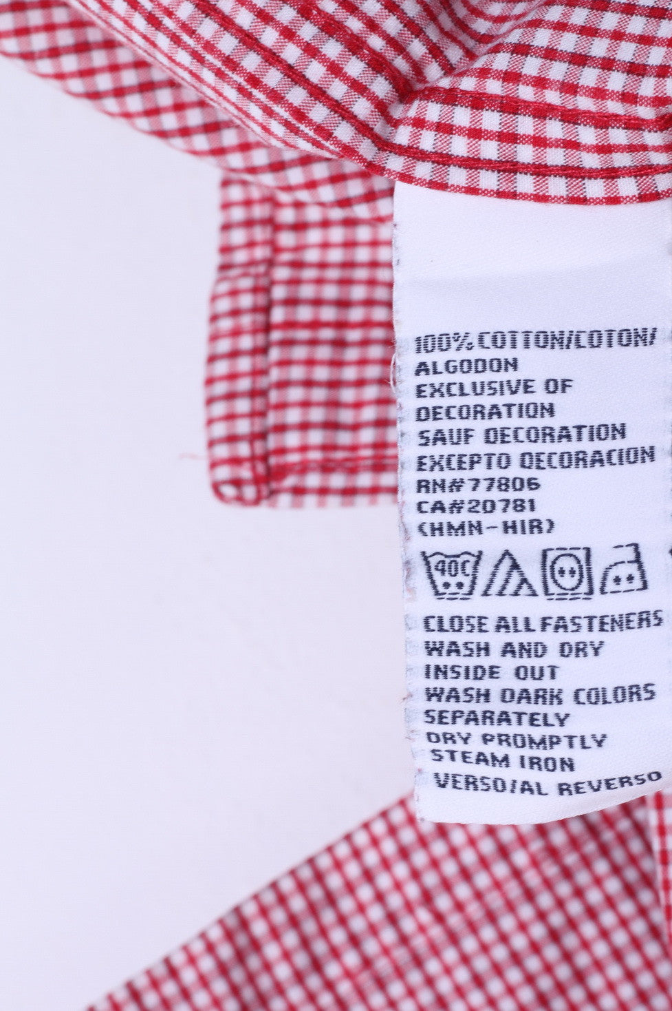 Tommy Hilfiger Mens XL Casual Shirt White Check Button Down Collar - RetrospectClothes