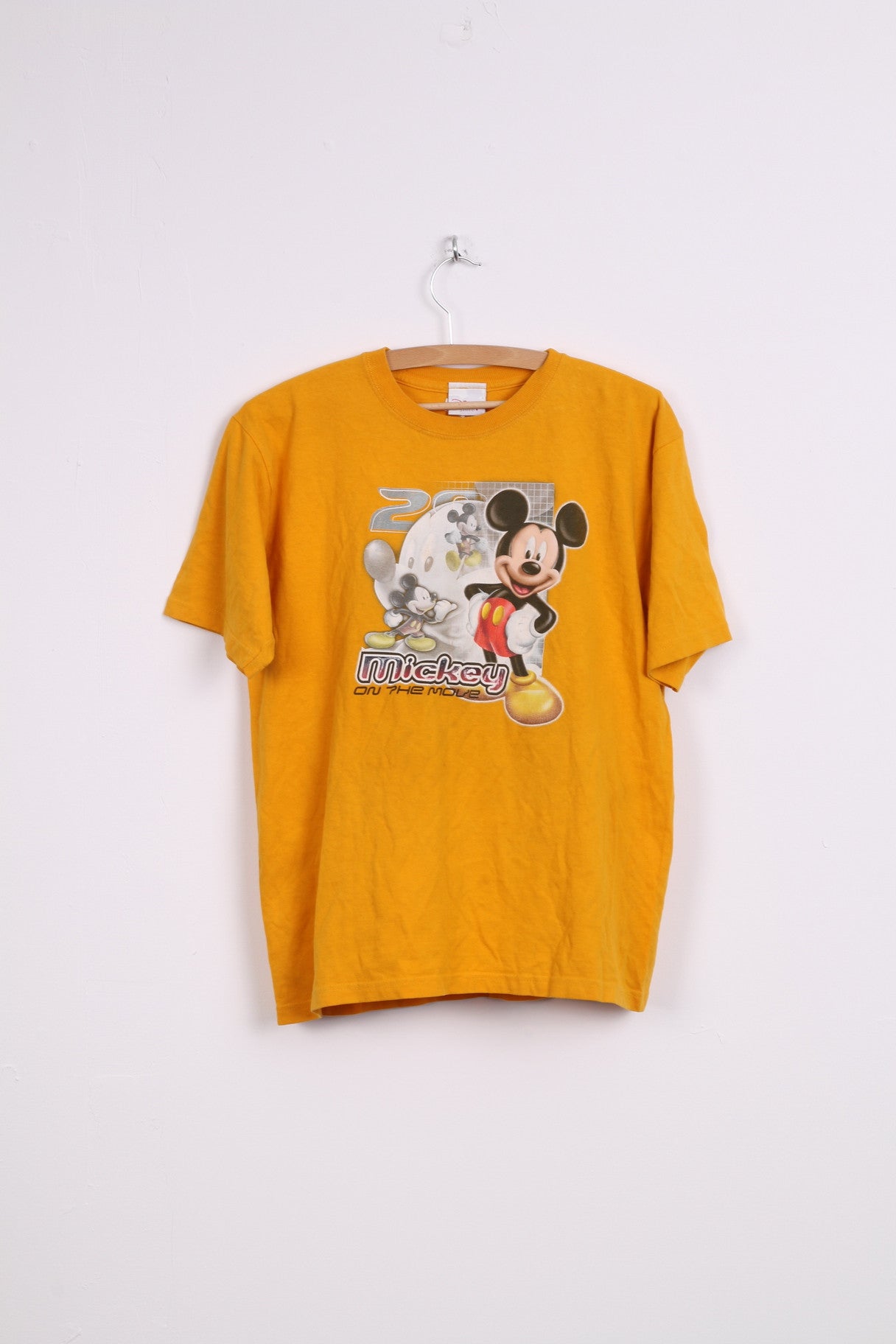 Disney Store T-shirt L Mickey Of The Move en coton pour garçons, orange