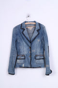 Vero Moda Womens 38 M Jeans Jacket Cotton Single Breasted Top