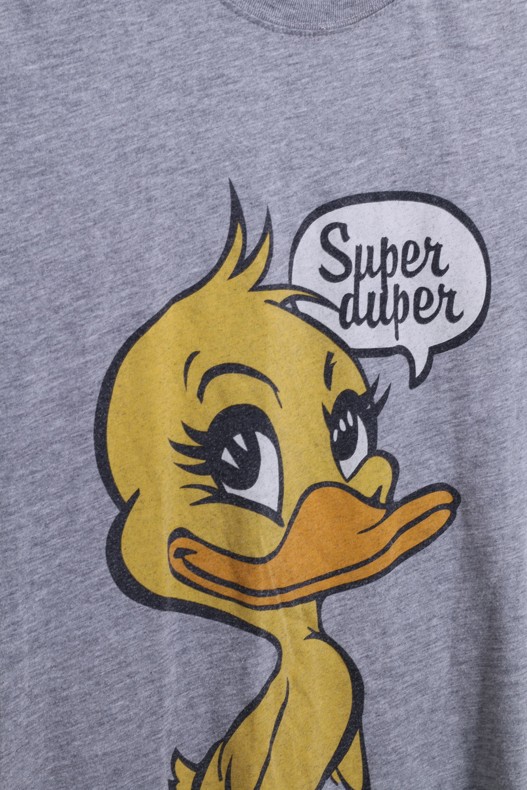 Camicia XS da donna Home Sweet Home girocollo in cotone grigio Super Duper