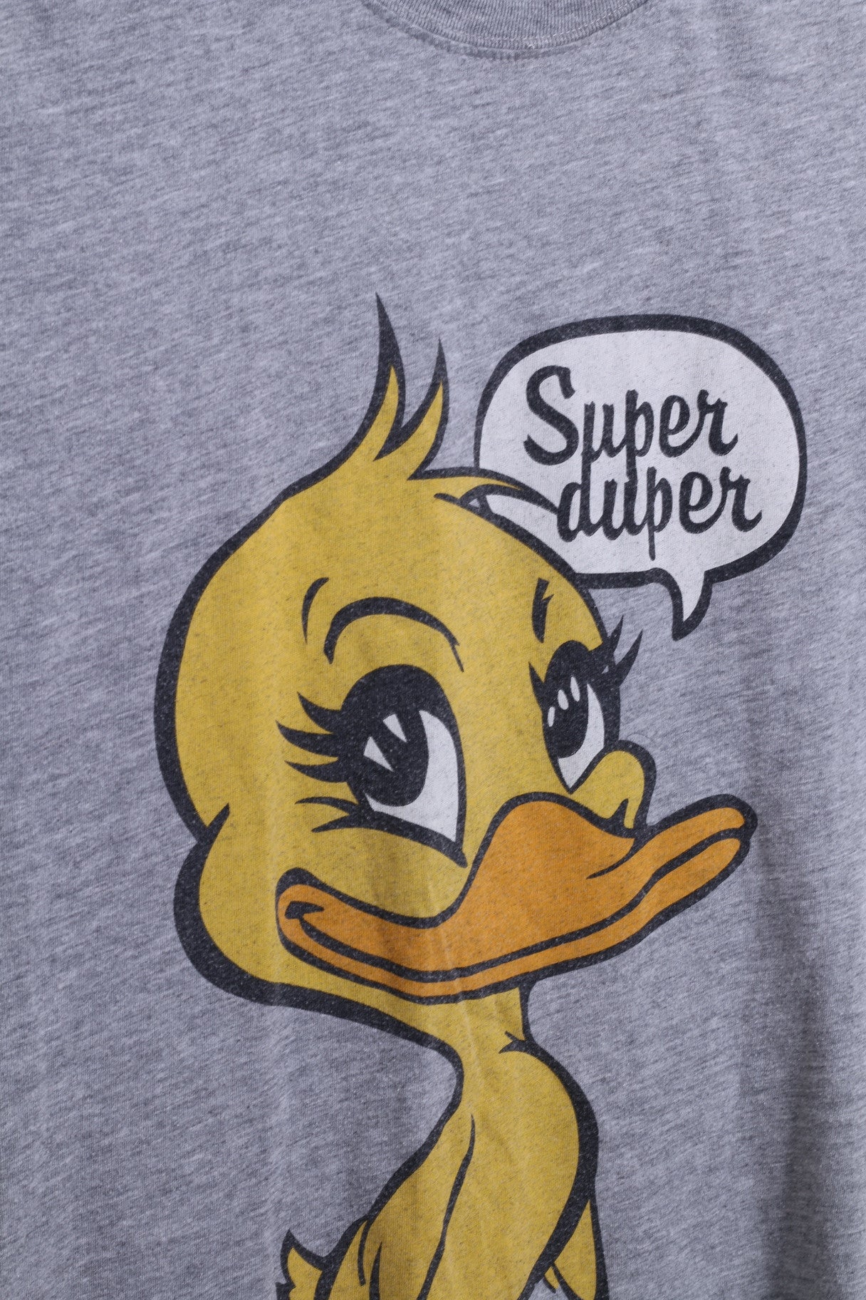 Camicia XS da donna Home Sweet Home girocollo in cotone grigio Super Duper