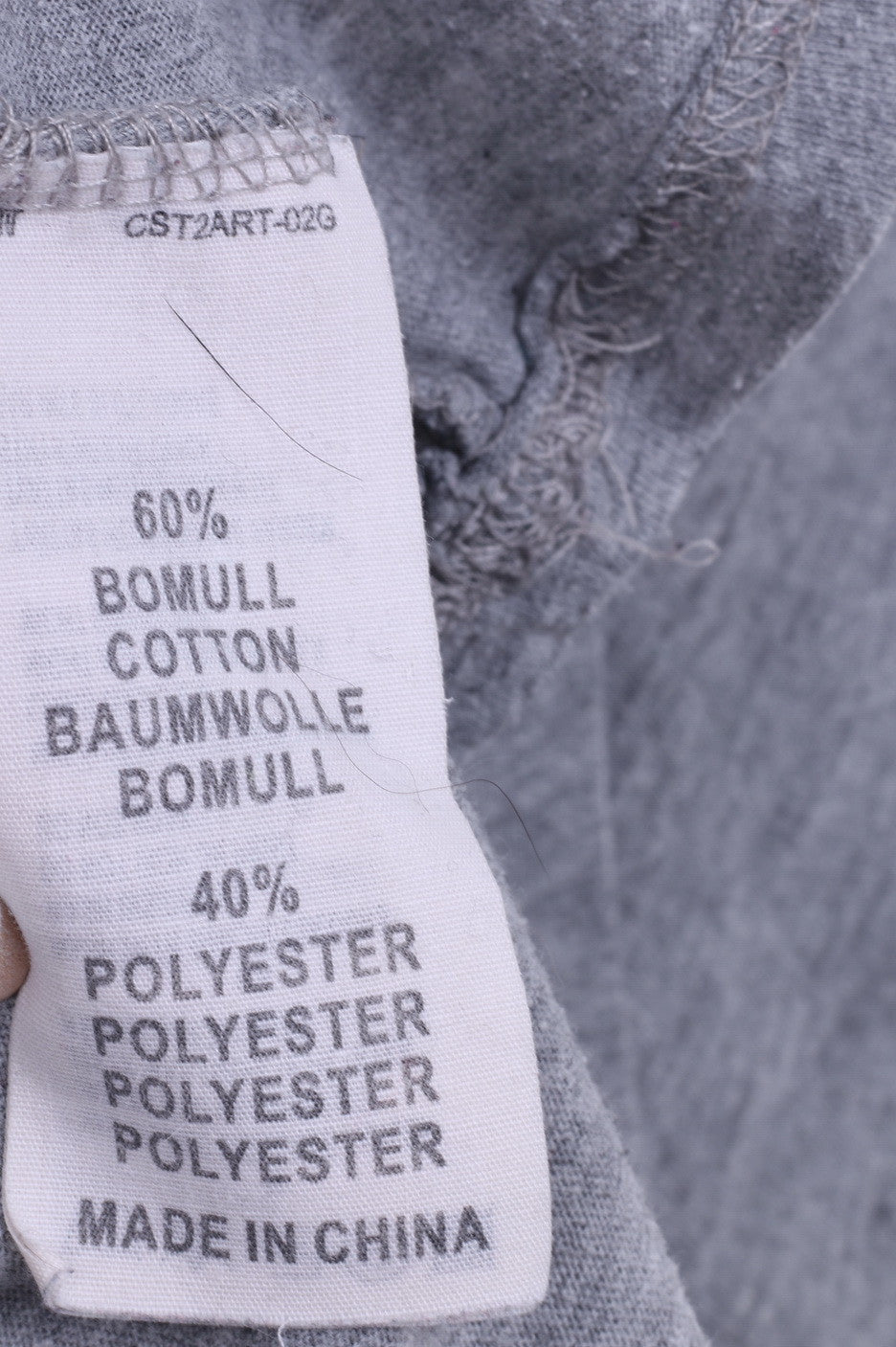 Camicia XS da donna Home Sweet Home girocollo in cotone grigio Super Duper