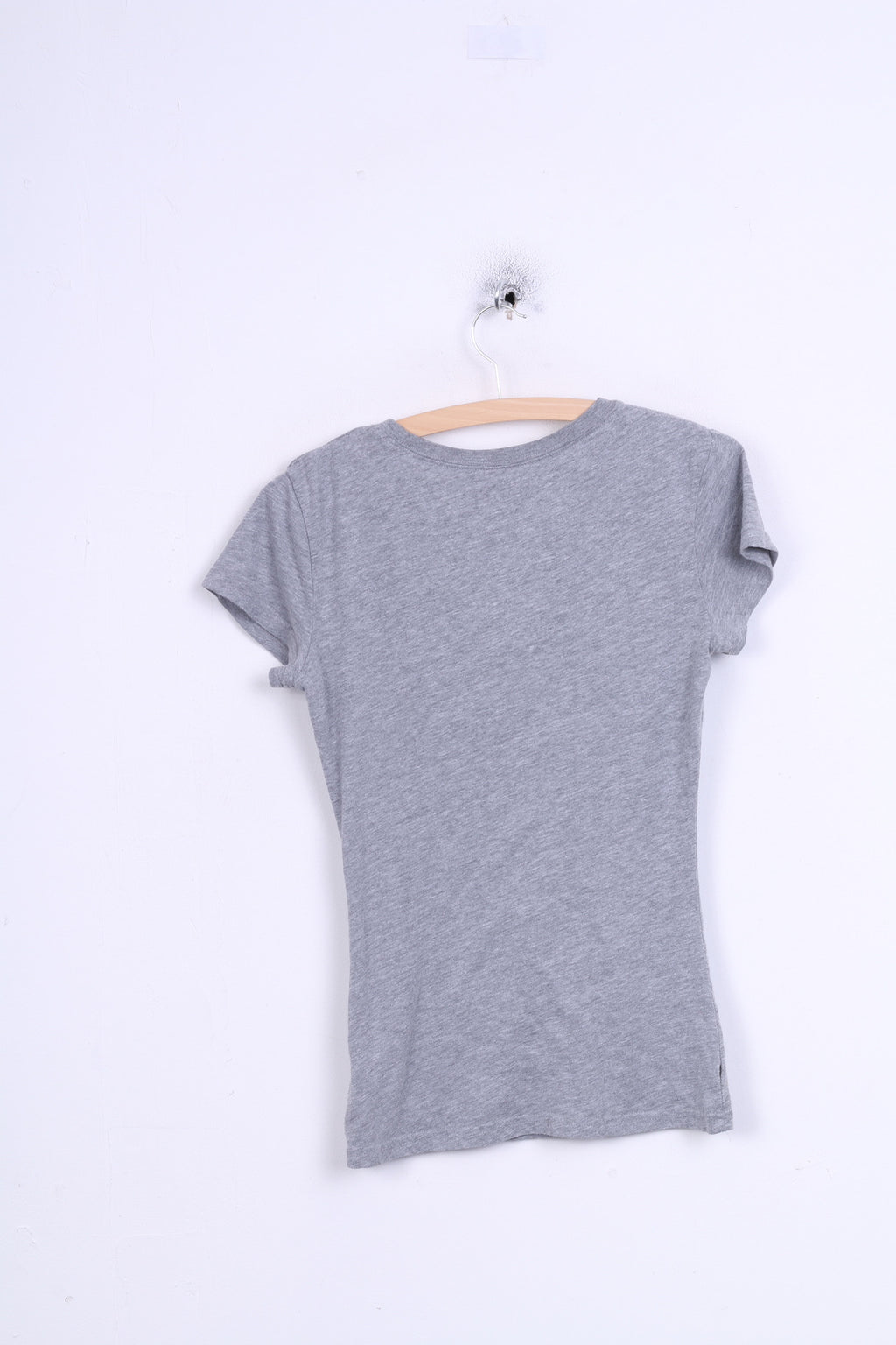 Camicia XS da donna Home Sweet Home girocollo in cotone grigio Super Duper