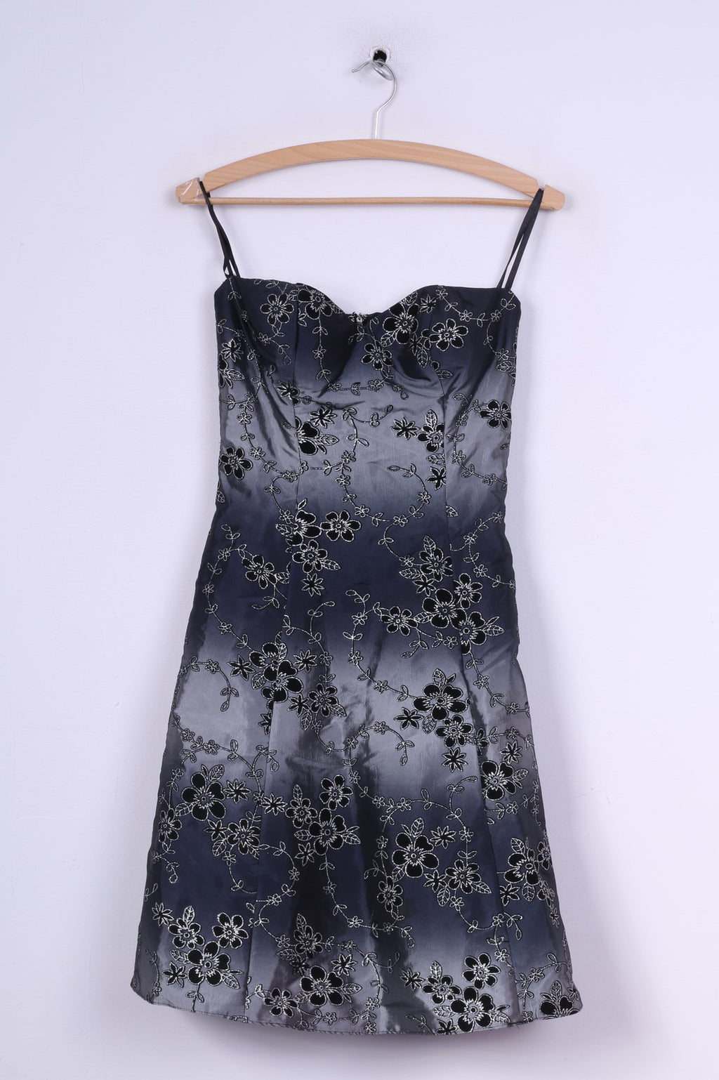 Ashwi Abito da donna a fascia Skater Stampa floreale grigia