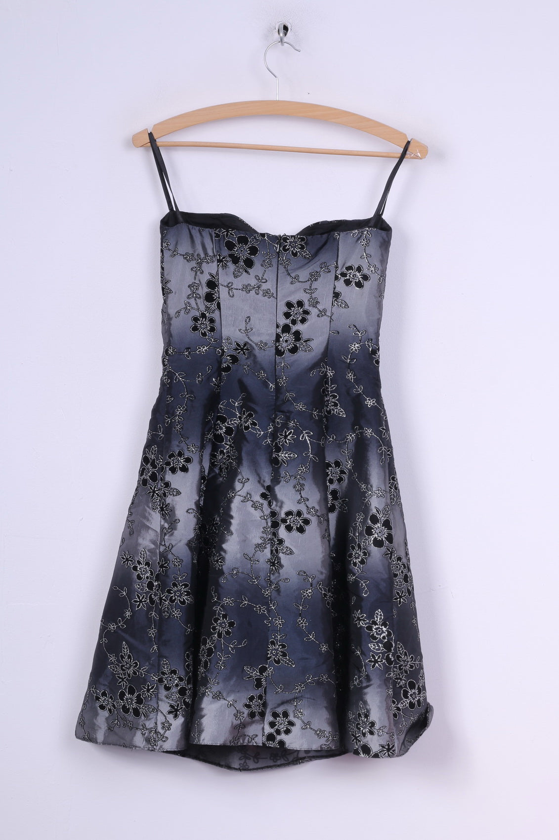 Ashwi Abito da donna a fascia Skater Stampa floreale grigia