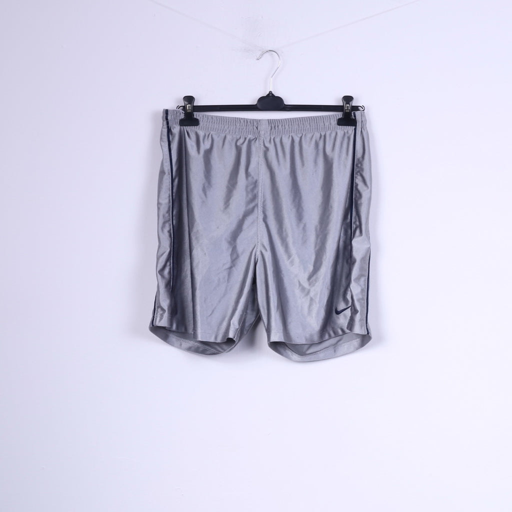 Nike Men XL 45/47 Shorts Grey Shiny Vintage Sportswear Football
