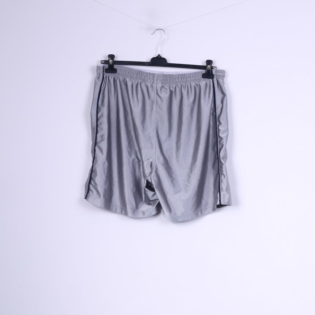 Nike Men XL 45/47 Shorts Grey Shiny Vintage Sportswear Football